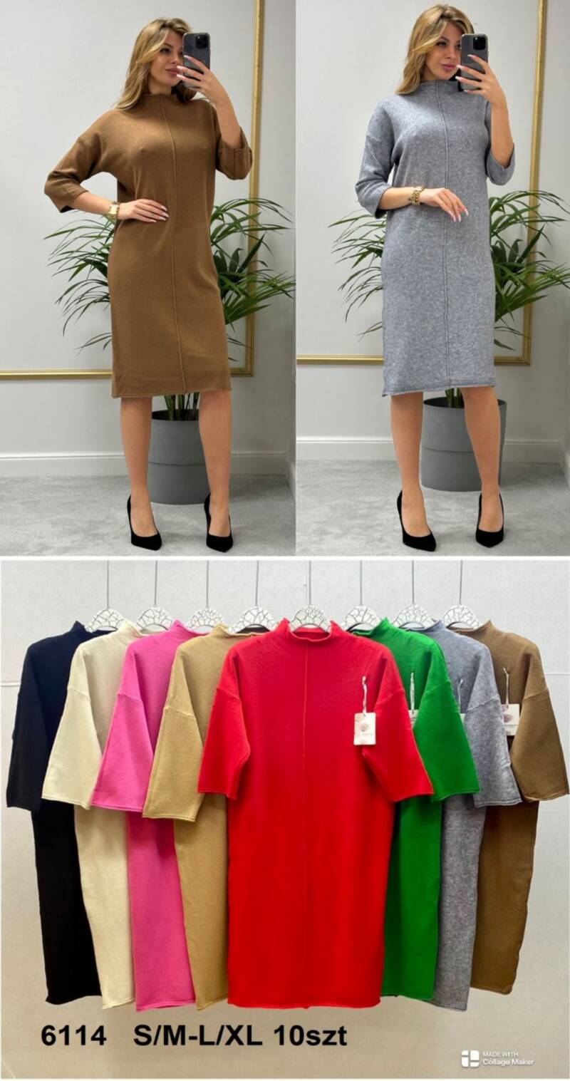 Sukienki damskie Roz S/M-L/XL, Mix Kolor .Paczka 10 szt